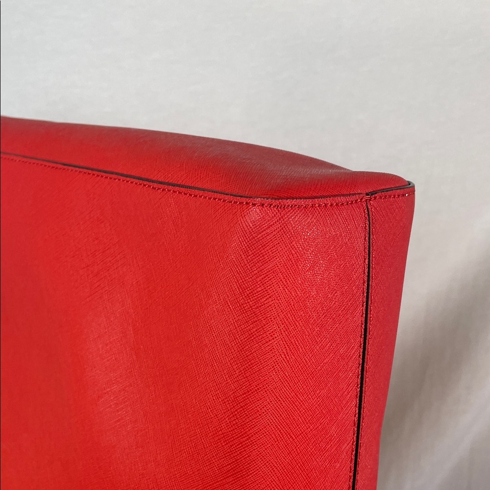 Michael Kors Vibrant cherry Red Tote gold hardware large purse - Picture 17 of 17